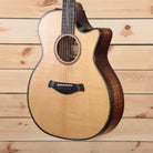 Taylor 2022 K14ce Builder's Edition acoustic-electric Grand Auditorium natural spruce top with figured koa sides cutaway