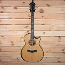Taylor K14ce Builder's Edition acoustic-electric Grand Auditorium natural finish with abalone fretboard inlays and cutaway