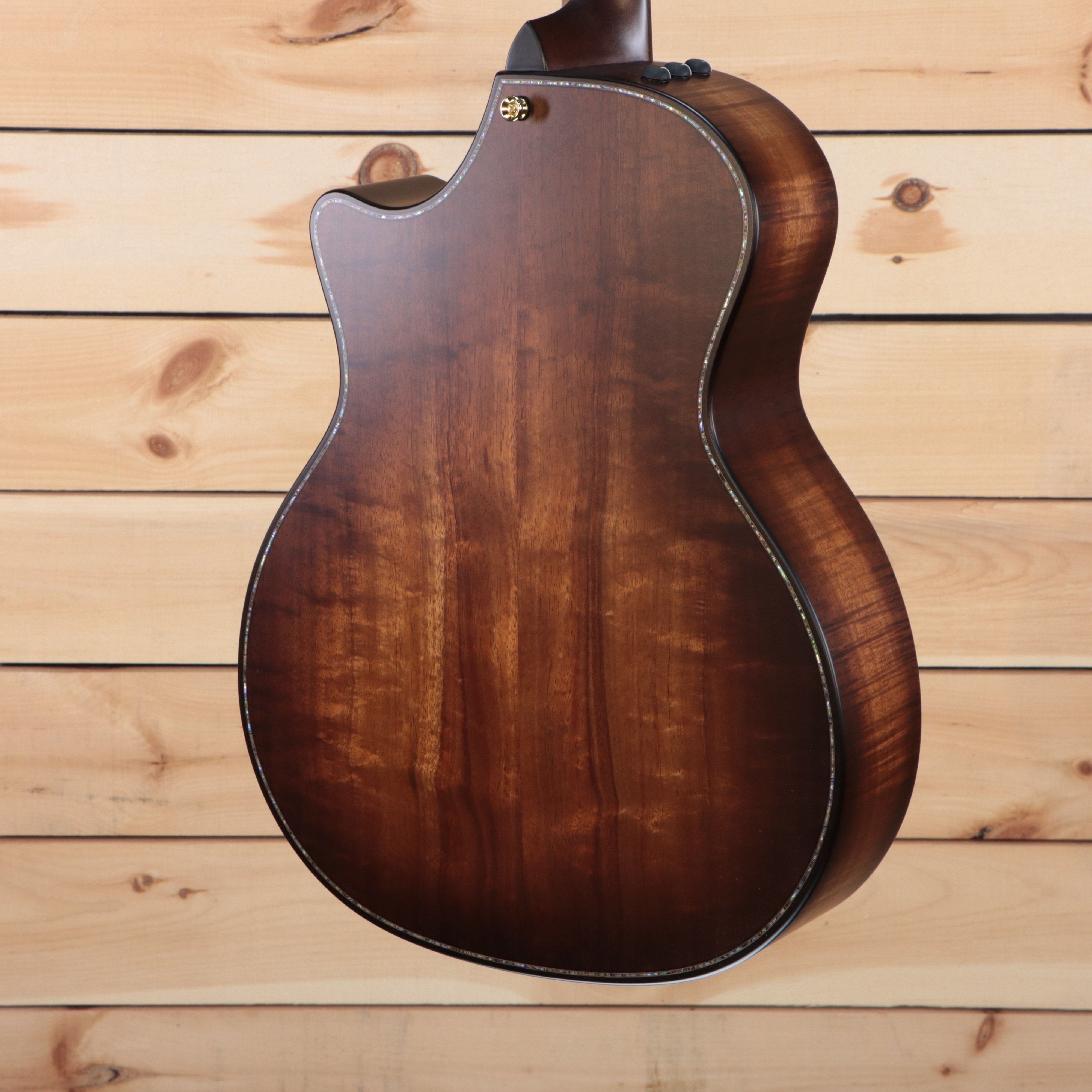 Taylor K14ce Builder's Edition acoustic-electric Grand Auditorium koa back with abalone binding and sunburst finish