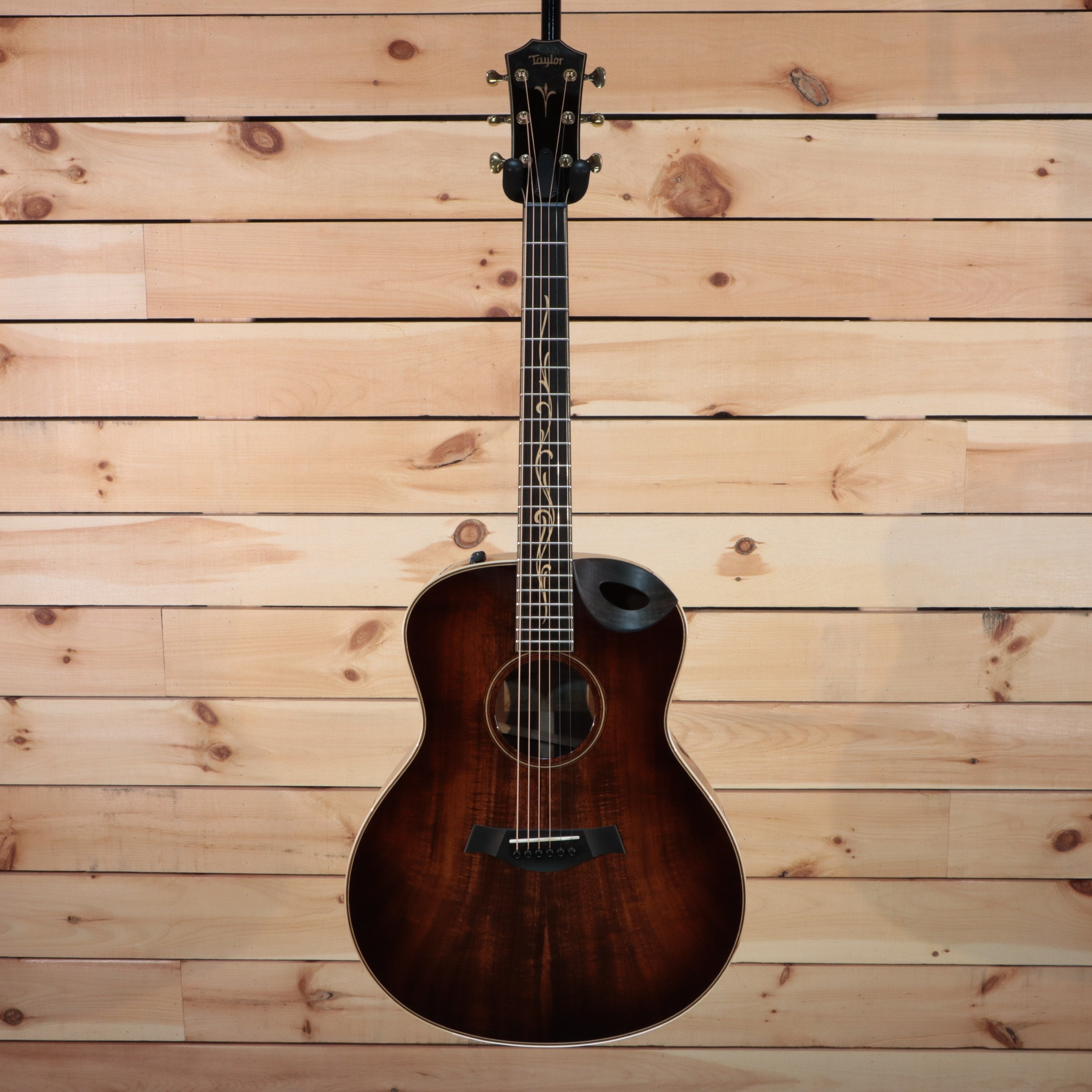 Taylor K26ce Grand Symphony acoustic-electric guitar shaded edgeburst koa top with cutaway and vine fretboard inlay
