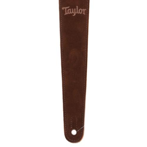 Taylor Strap, Chocolate, Embroidered Suede, 2.5"-2-Righteous Guitars