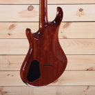 Warrior The Passion W-001 electric guitar mahogany body back view with electronics cavity cover